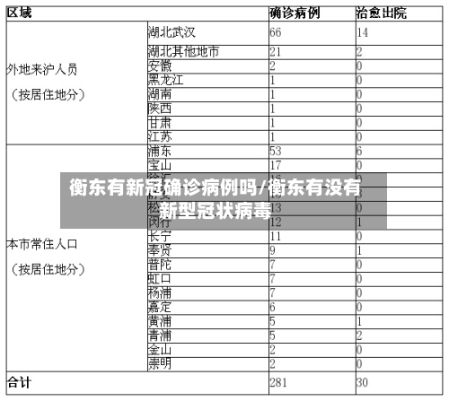 衡东有新冠确诊病例吗/衡东有没有新型冠状病毒-第3张图片