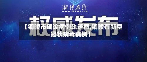【铜陵市确诊病例轨迹图,铜陵有新型冠状病毒病例】