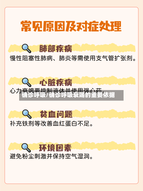 确诊呼吸/确诊呼吸衰竭的重要依据