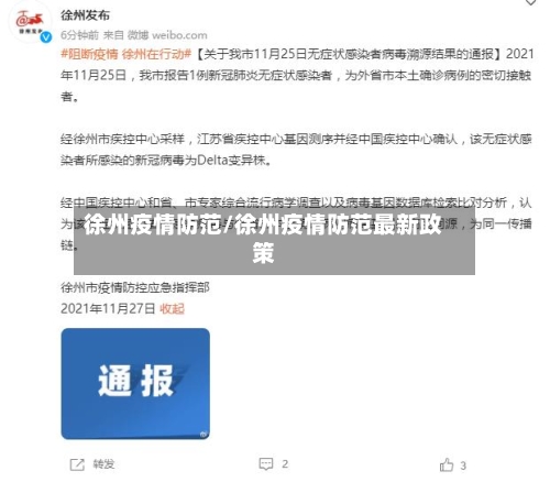 徐州疫情防范/徐州疫情防范最新政策-第2张图片